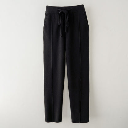 PANTALON SAROUEL EN LAINE PURE