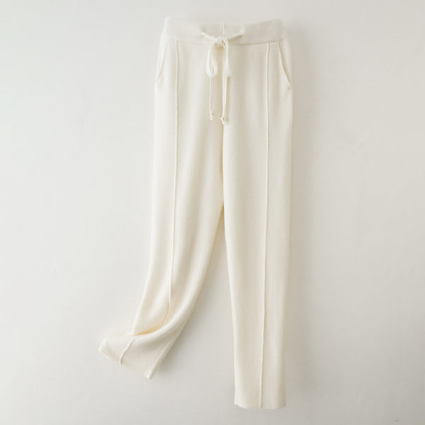 PANTALON SAROUEL EN LAINE PURE